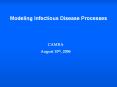 Modeling%20Infectious%20Disease%20Processes PowerPoint PPT Presentation