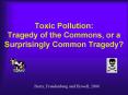 Toxic Pollution: Tragedy of the Commons, or a Surprisingly Common Tragedy PowerPoint PPT Presentation