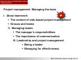 Project management: Managing the team PowerPoint PPT Presentation