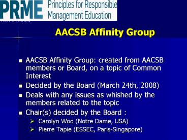 AACSB Affinity Group