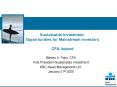 Sustainable Investment: Opportunities for Mainstream Investors CFA Ireland PowerPoint PPT Presentation