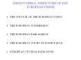 INSTITUTIONAL STRUCTURE OF THE EUROPEAN UNION PowerPoint PPT Presentation