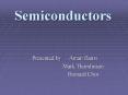 Semiconductors PowerPoint PPT Presentation