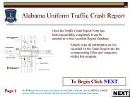 Alabama Uniform Traffic Crash Report