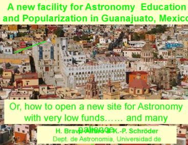A new facility for Astronomy Education