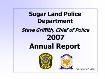 Sugar Land Police Department