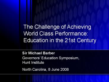 Governors Education Symposium,