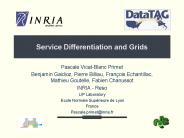 Service Differentiation and Grids