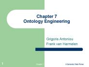 Chapter 7 Ontology Engineering