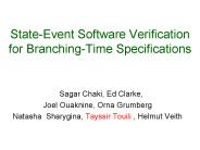 State-Event Software Verification for Branching-Time Specifications