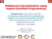 Middleware Specialization using Aspect-Oriented Programming