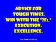 Advice for tough times. Win With the  PowerPoint PPT Presentation