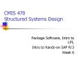CMIS 470 Structured Systems Design PowerPoint PPT Presentation