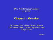IPCC Good Practice Guidance LULUCF