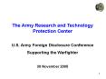 The Army Research and Technology Protection Center PowerPoint PPT Presentation