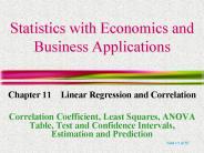 Statistics with Economics and Business Applications