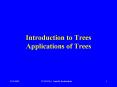 Introduction to Trees Applications of Trees PowerPoint PPT Presentation