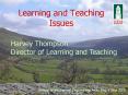 Learning and Teaching Issues PowerPoint PPT Presentation