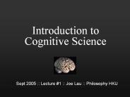 Introduction to Cognitive Science