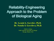 ReliabilityEngineering Approach to the Problem of Biological Aging