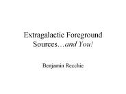 Extragalactic Foreground Sources