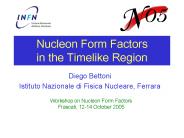 Nucleon Form Factors in the Timelike Region