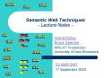 Semantic Web Techniques Lecture Notes PowerPoint PPT Presentation