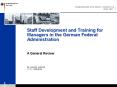 Staff Development and Training for Managers in the German Federal Administration PowerPoint PPT Presentation