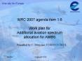 WRC 2007 agenda item 1'6 PowerPoint PPT Presentation