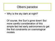 Olbers paradox