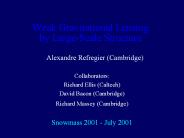 Weak Gravitational Lensing by Large-Scale Structure