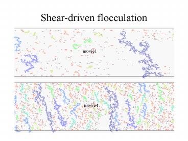 Sheardriven flocculation
