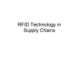 RFID Technology in Supply Chains PowerPoint PPT Presentation