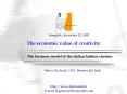 The economic value of creativity PowerPoint PPT Presentation