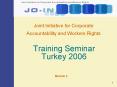 Joint Initiative for Corporate Accountability and Workers Rights PowerPoint PPT Presentation