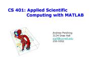 CS 401: Applied Scientific