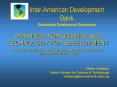 InterAmerican Development Bank Sustainable Development Department PowerPoint PPT Presentation