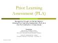 Prior Learning Assessment PLA PowerPoint PPT Presentation
