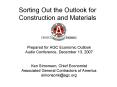 Sorting Out the Outlook for Construction and Materials PowerPoint PPT Presentation