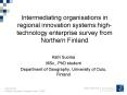 Intermediating organisations in regional innovation systems:hightechnology enterprise survey from No PowerPoint PPT Presentation