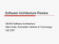 Software Architecture Review PowerPoint PPT Presentation