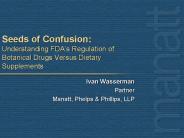 Seeds of Confusion: Understanding FDA