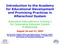 Introduction to the Academy for Educational Development and Promising Practices in Afterschool Syste PowerPoint PPT Presentation
