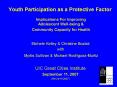 Youth Participation as a Protective Factor PowerPoint PPT Presentation