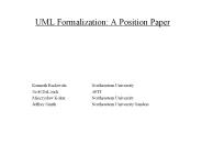 UML%20Formalization:%20A%20Position%20Paper