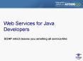 Web Services for Java Developers PowerPoint PPT Presentation