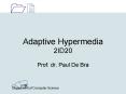 Adaptive Hypermedia 2ID20 PowerPoint PPT Presentation