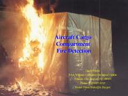 Aircraft Cargo Compartment Fire Detection