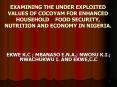 EXAMINING THE UNDER EXPLOITED VALUES OF COCOYAM FOR ENHANCED HOUSEHOLD FOOD SECURITY, NUTRITION AND PowerPoint PPT Presentation