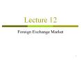Foreign Exchange Market PowerPoint PPT Presentation